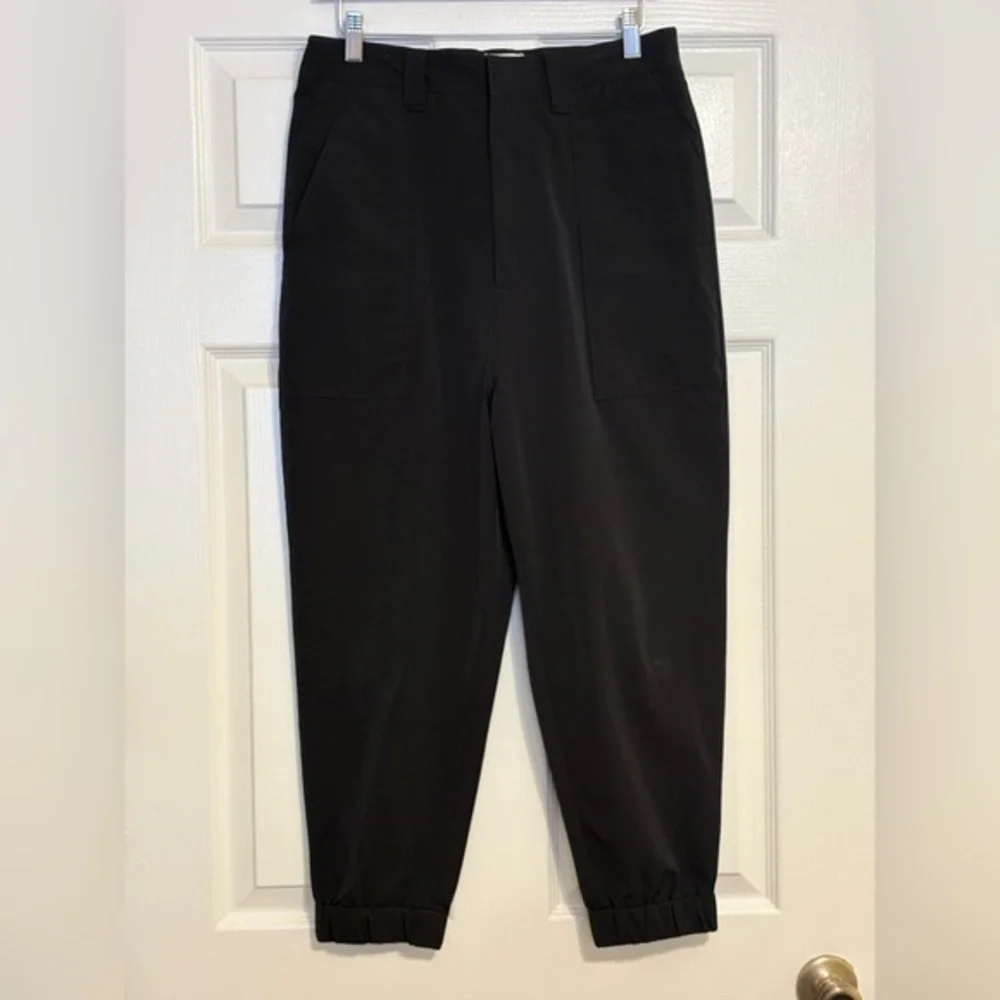 Ami Paris Technical Jogger Pants Black Small  Cuff Carrot Trouser Unisex